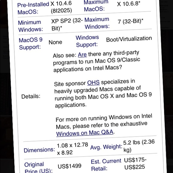 MacBook Intel core 2 Duo 2.20 GHz - Picture 3 of 5